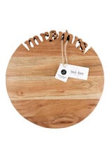 Faithworks Cutting Board/Cheese Tray - Mr & Mrs