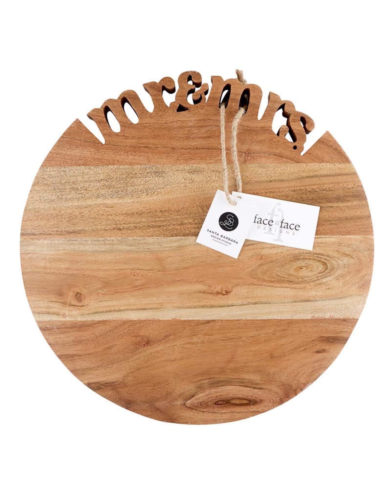 Faithworks Cutting Board/Cheese Tray - Mr & Mrs