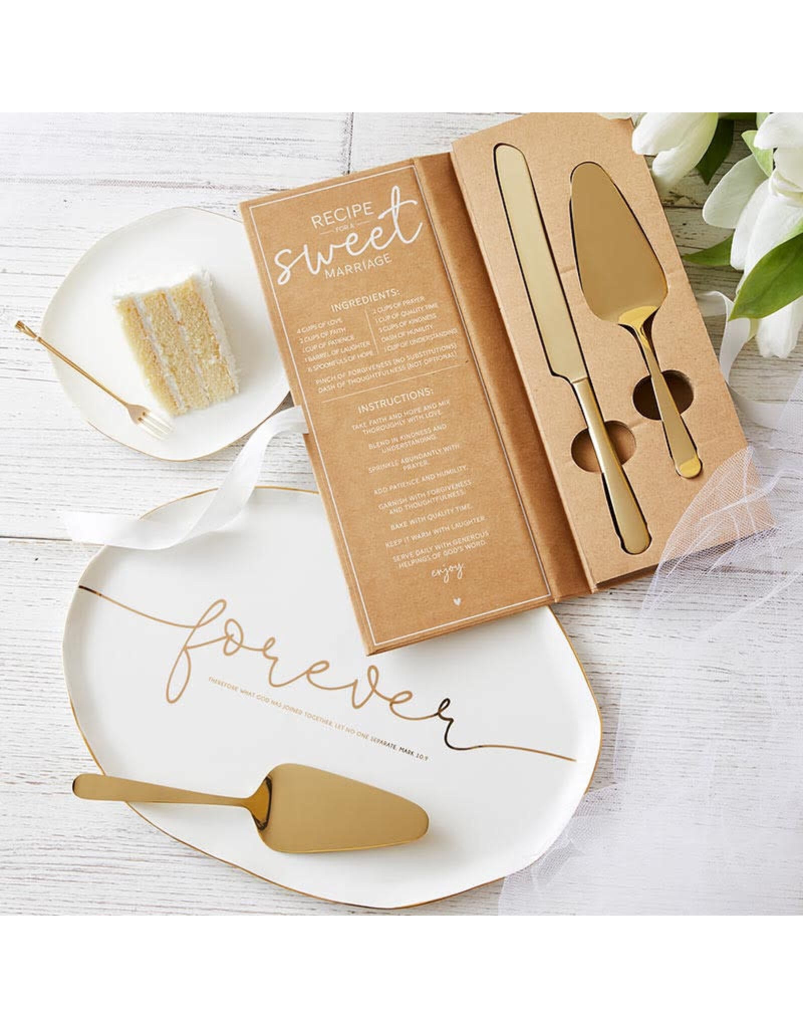 Faithworks Wedding Cake Serving Set