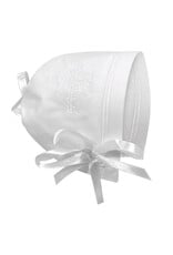 Faithworks Baptism Bonnet with Cross & Straight Edge