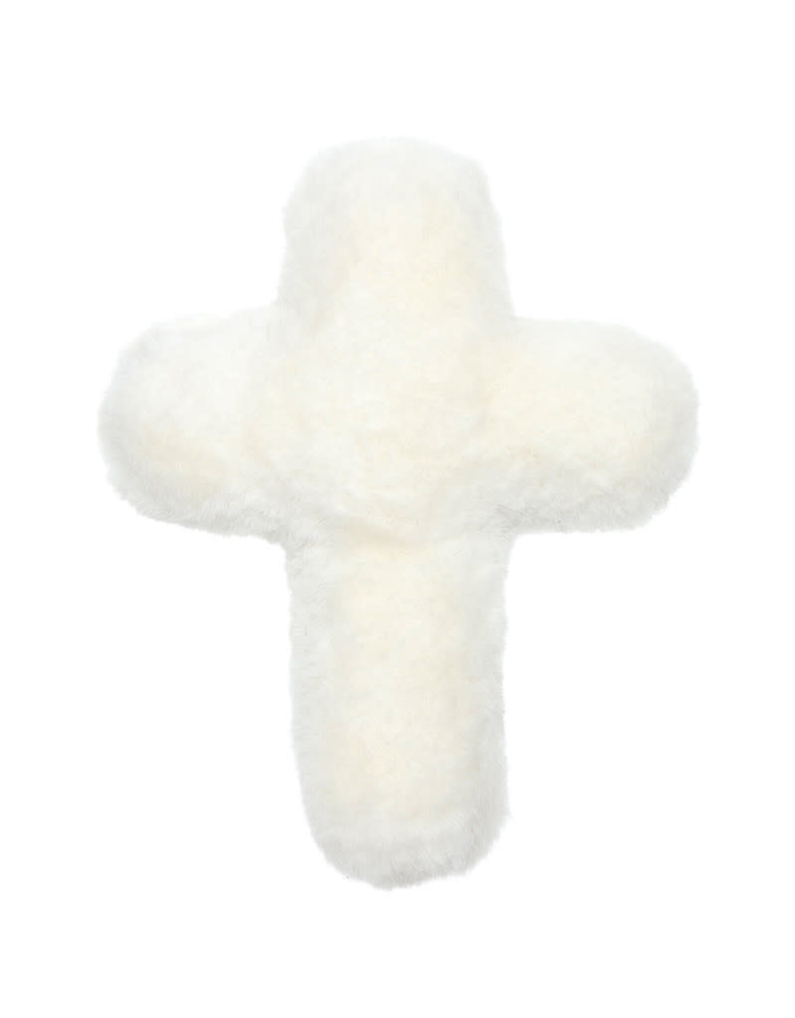 Faithworks Swaddle Blanket & Plush Cross Rattle Gift Set - Answered Prayer