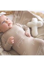 Faithworks Swaddle Blanket & Plush Cross Rattle Gift Set - Answered Prayer