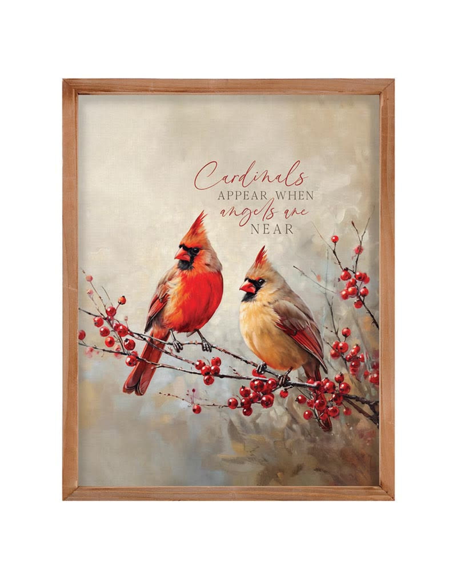 Faithworks Picture (Framed Canvas) - Cardinals Appear