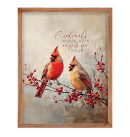 Faithworks Picture (Framed Canvas) - Cardinals Appear