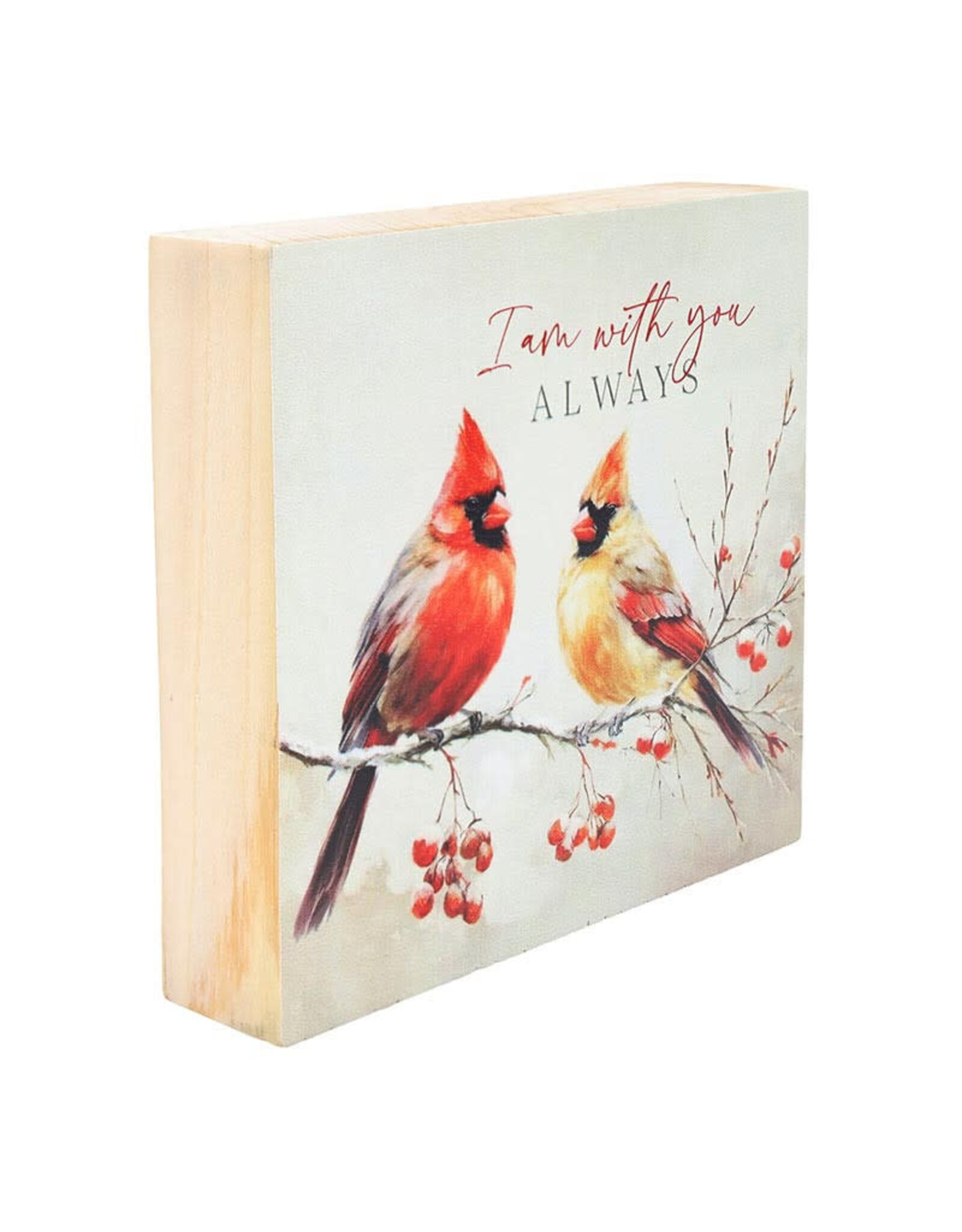 Faithworks Premier Cardinal Word Block - I Am With You