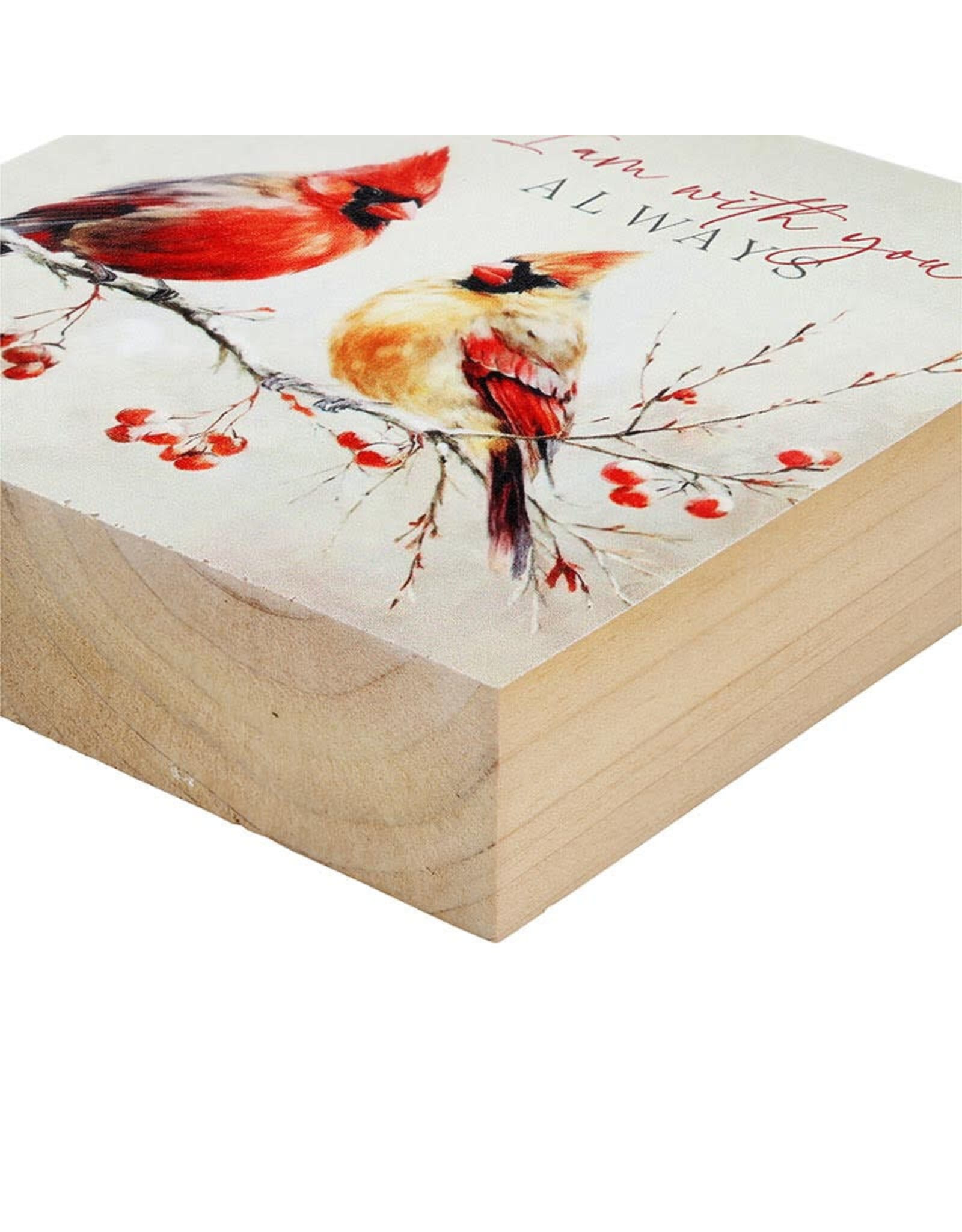 Faithworks Premier Cardinal Word Block - I Am With You