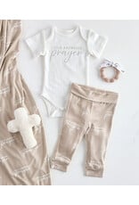 Faithworks Swaddle Blanket & Plush Cross Rattle Gift Set - Answered Prayer