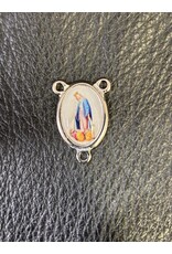 San Francis Rosary Centerpiece - Our Lady of Grace Color (1" x 0.68")