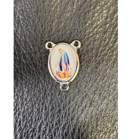 San Francis Rosary Centerpiece - Our Lady of Grace Color (1" x 0.68")