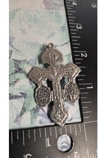 San Francis Medal Pardon Crucifix 2" Silver