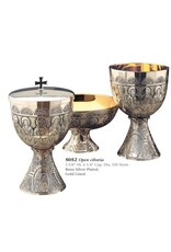 Molina Open Ciborium, Last Supper, Brass Silverplated, Gold Lined