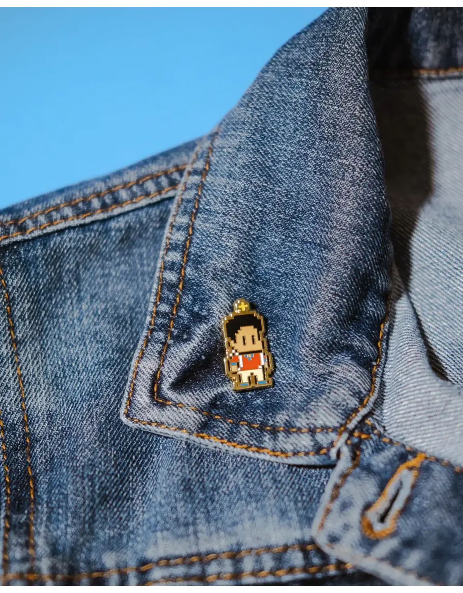 Saint Sprites Carlo Acutis Retro Video Game Pin, Enamel