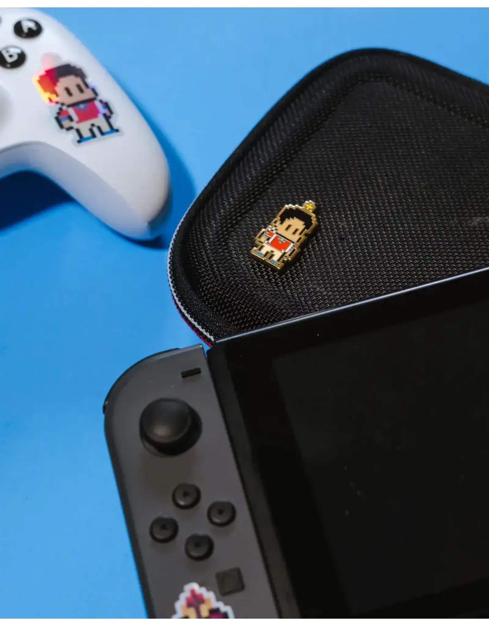 Saint Sprites Carlo Acutis Retro Video Game Pin, Enamel