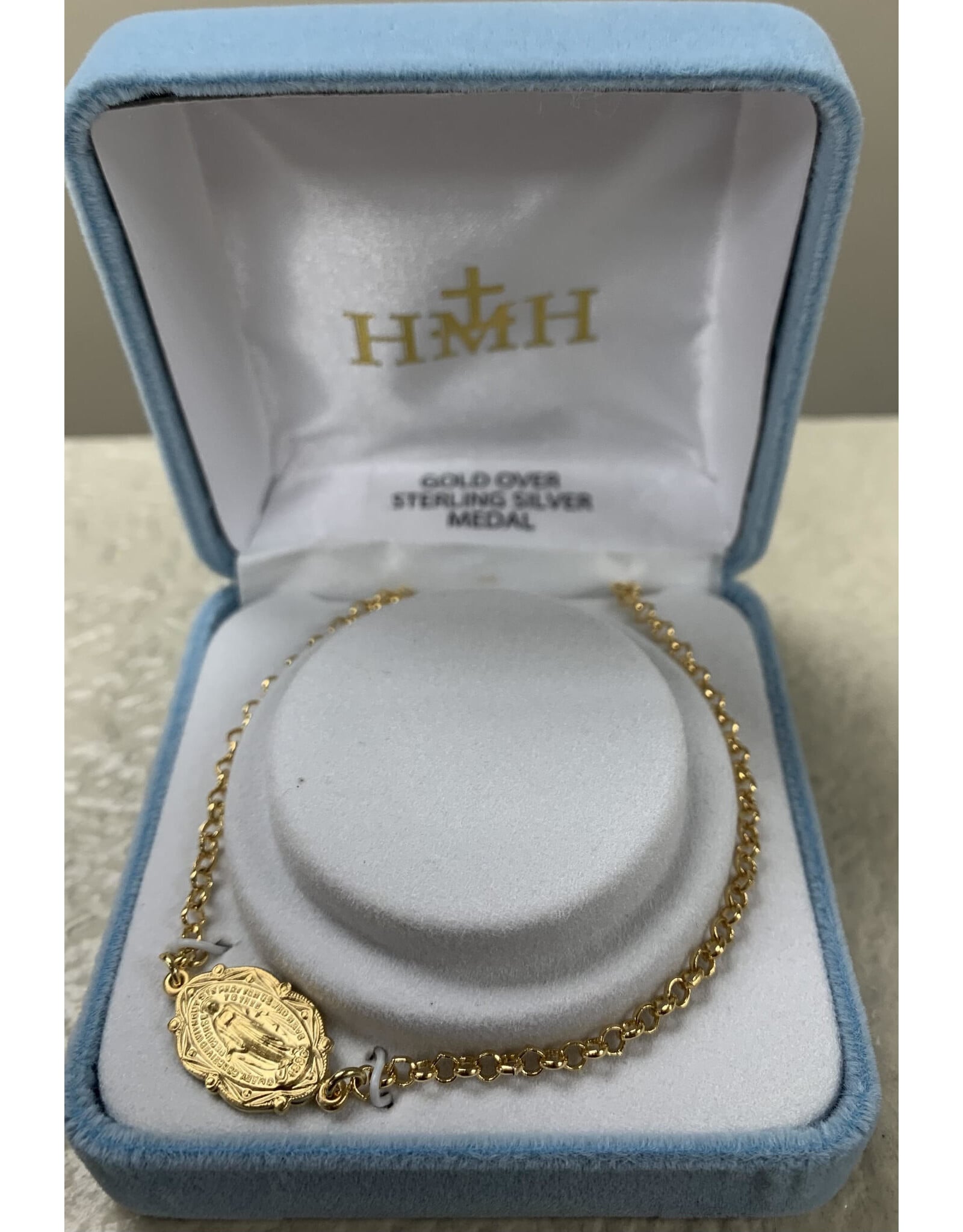 HMH Bracelet - Miraculous Medal - Gold over Sterling Silver