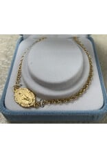 HMH Bracelet - Miraculous Medal - Gold over Sterling Silver