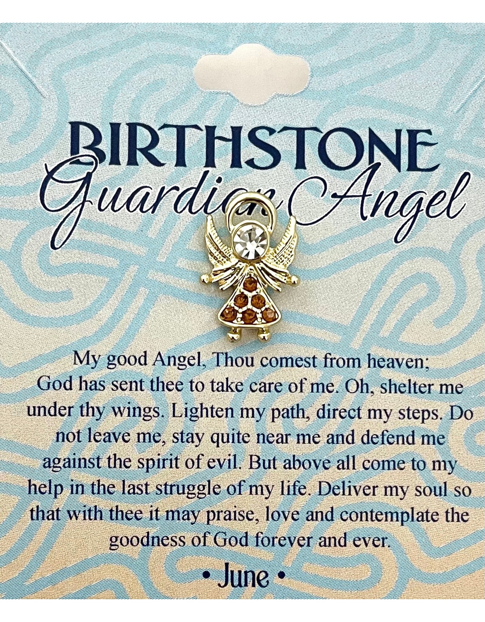 Malhame Regina Birthstone Angel Pins (Austrian Crystal)