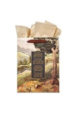 Christian Art Gifts Gift Bag - The Lord is my Shepherd Green Meadow Tapestry (Medium)