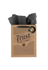 Christian Art Gifts Gift Bag - Trust in the Lord Cork-brown (Medium)