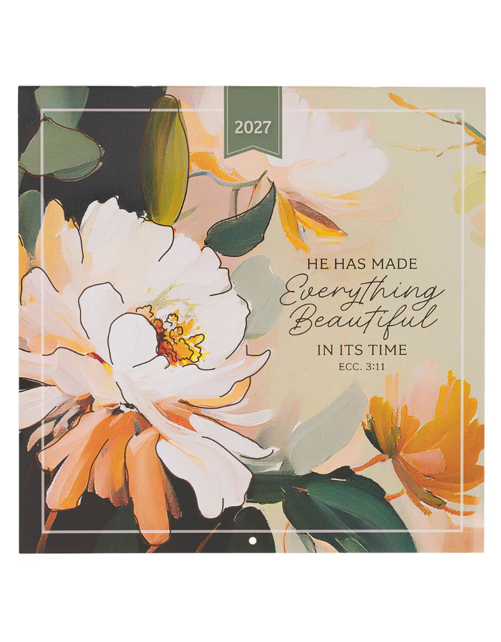 Christian Art Gifts 2027 Wall Calendar - Everything Beautiful Large - Ecclesiastes 3:11