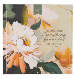 Christian Art Gifts 2027 Wall Calendar - Everything Beautiful Large - Ecclesiastes 3:11
