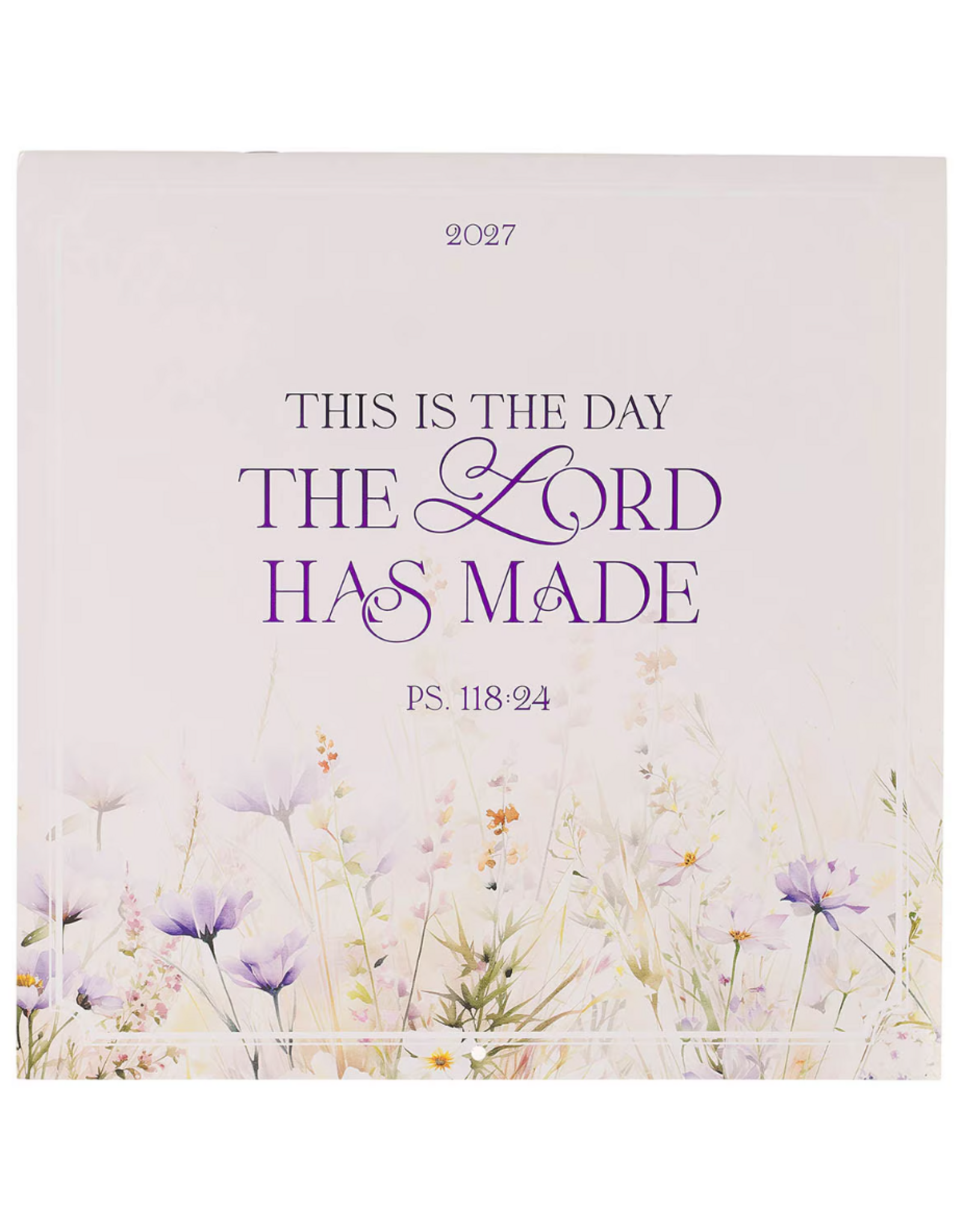 Christian Art Gifts 2027 Wall Calendar - This is The Day Large - Psalm 118:24