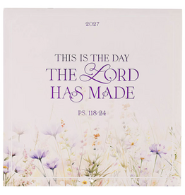 Christian Art Gifts 2027 Wall Calendar - This is The Day Large - Psalm 118:24