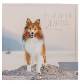 Christian Art Gifts 2027 Wall Calendar - Be Joyful Always Large - 1 Thessalonians 5:16