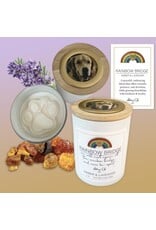 Abbey & CA Gift Candle - Rainbow Bridge Pet Memorial Amber & Lavender, 7 oz.