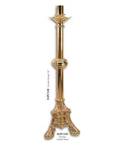 Regal Paschal Candlestick, 54" H, 15" Base, Combination Finish