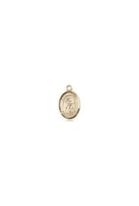 Bliss St Louise de Marillac Medal - 14kt Gold Filled, Oval Patron Series (Small)