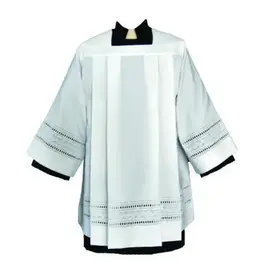 Gaiser (Beau Veste) Surplice #4661 Polyester Poplin with Embroidered Eyelet -