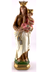 Religious Art Statue - Our Lady of Mount Carmel, Italian Plaster (8")