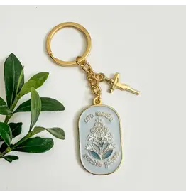 Lily & Lamb Keychain - Ave Maria