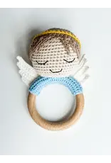 Lily & Lamb Guardian Angel Rattle (Boy)