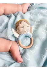 Lily & Lamb Guardian Angel Rattle (Boy)