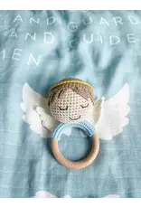 Lily & Lamb Guardian Angel Rattle (Boy)