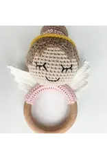 Lily & Lamb Guardian Angel Rattle (Girl)
