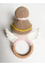 Lily & Lamb Guardian Angel Rattle (Girl)