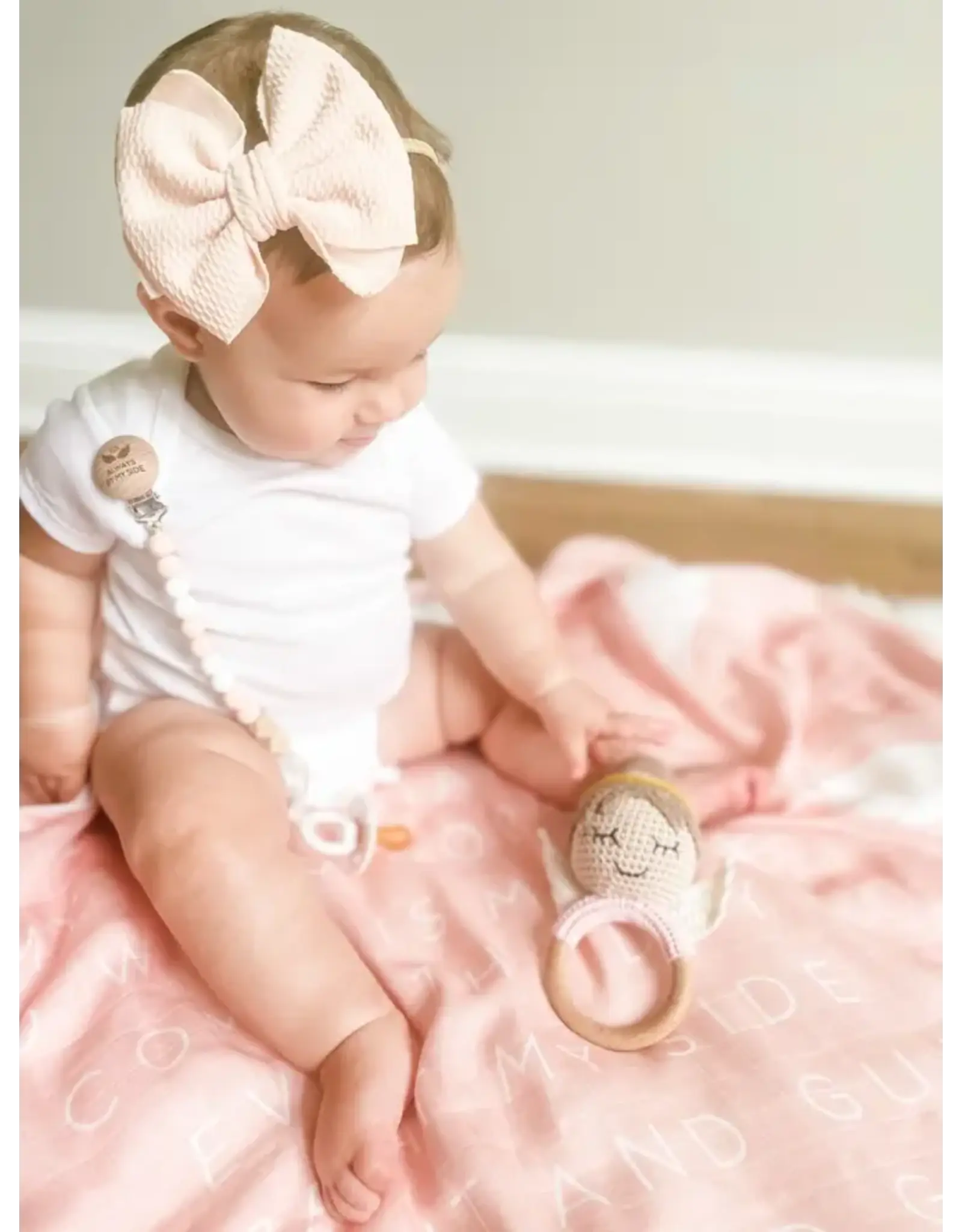 Lily & Lamb Guardian Angel Rattle (Girl)