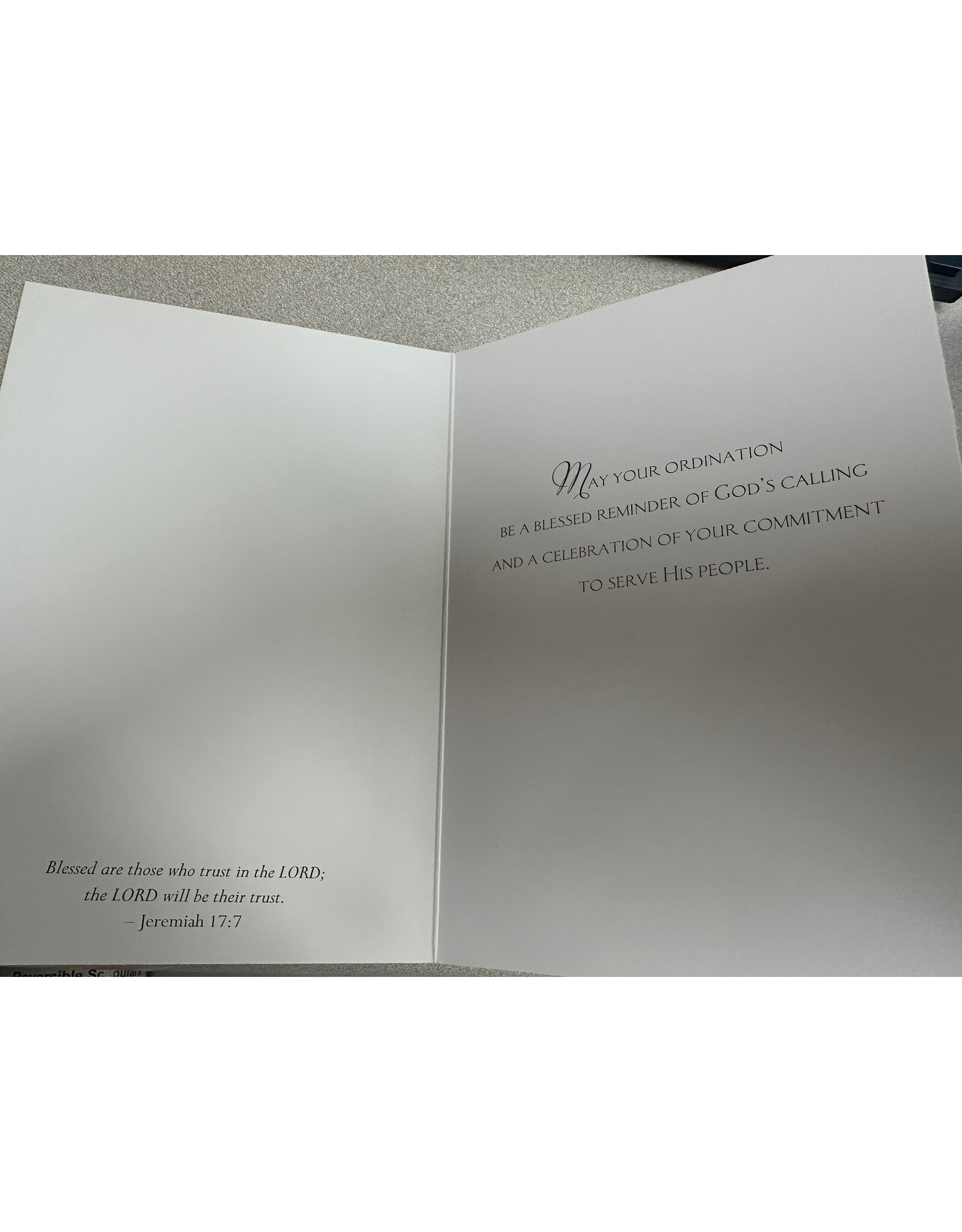 Greetings of Faith Card - Deacon Ordination, Purple Grapes