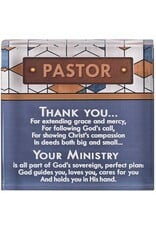 Dicksons Pastor Tabletop Glass Plaque 3x3