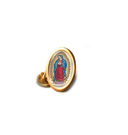 San Francis Lapel Pin - Our Lady of Guadalupe, Gold