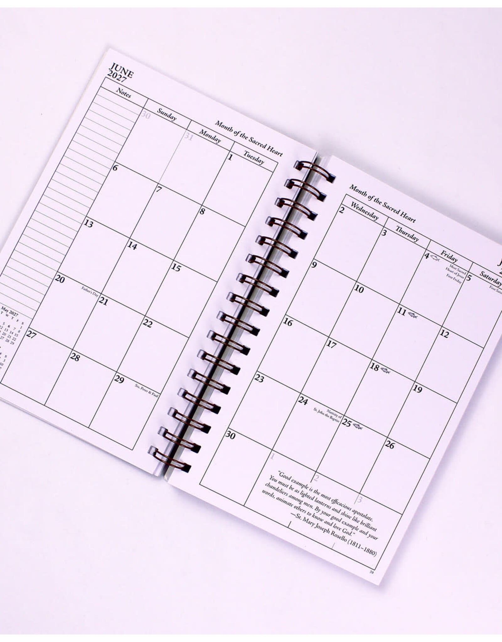 Tan Books (St. Benedict Press) 2027 Saints Calendar & 16-Month Planner