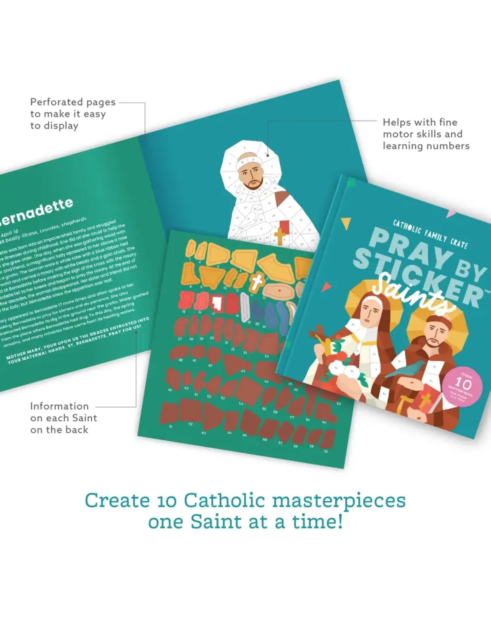 Catholic Family Crate Pray by Sticker: Saints