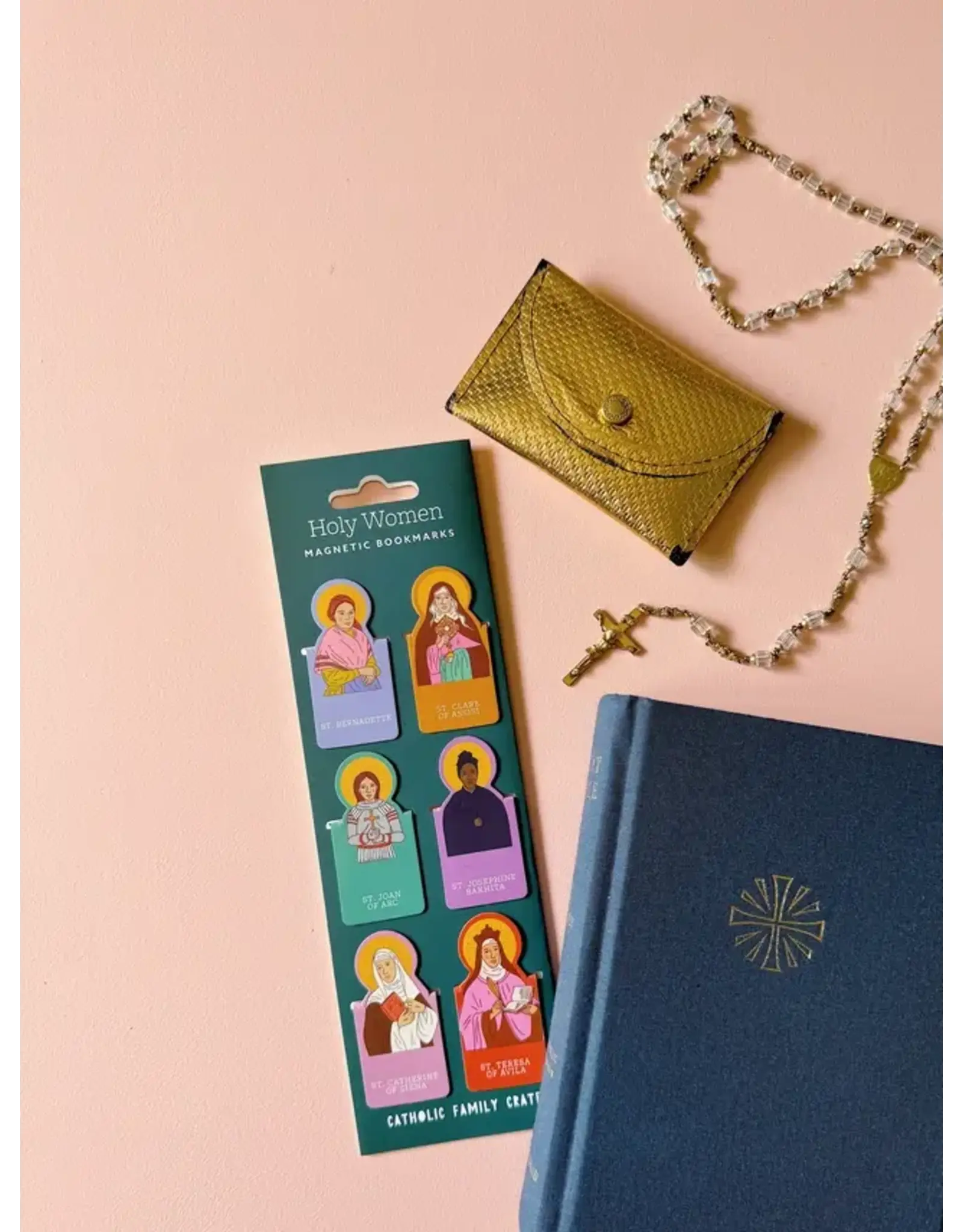Catholic Family Crate Holy Women Magnetic Bookmarks