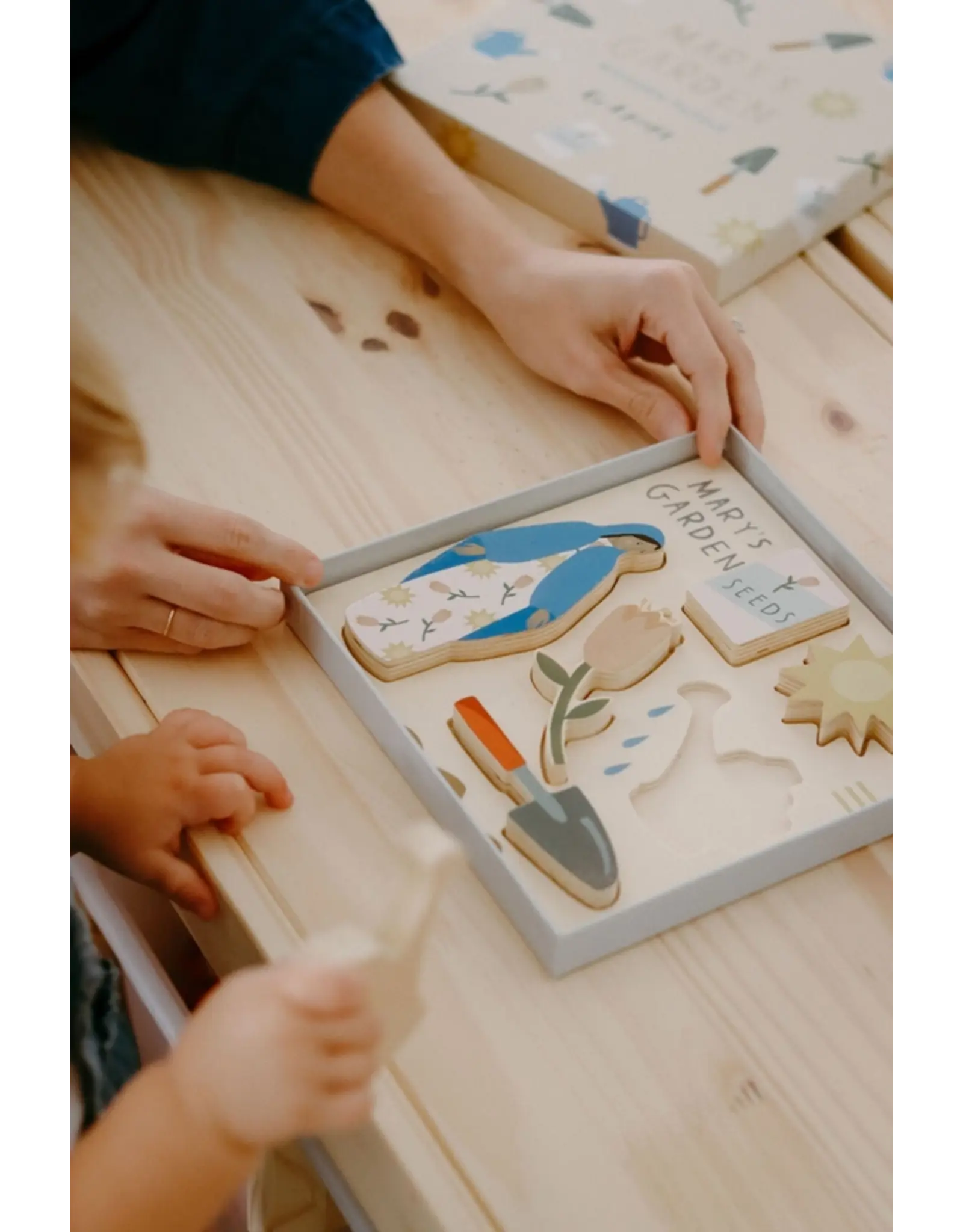 Be a Heart Mary's Garden Wooden Puzzle