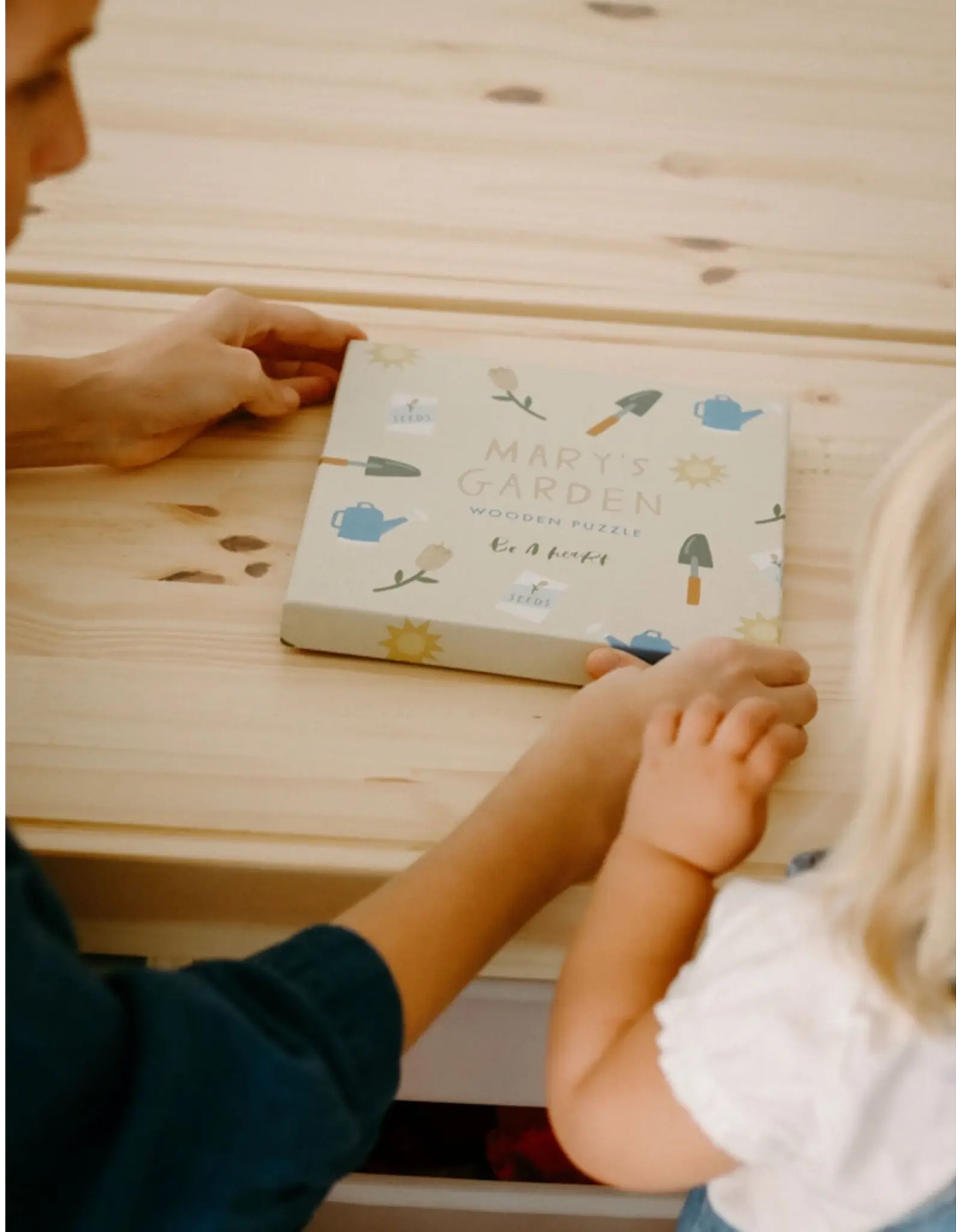 Be a Heart Mary's Garden Wooden Puzzle