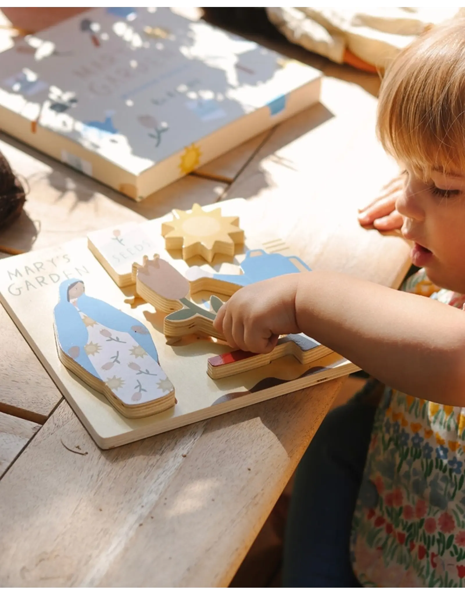 Be a Heart Mary's Garden Wooden Puzzle