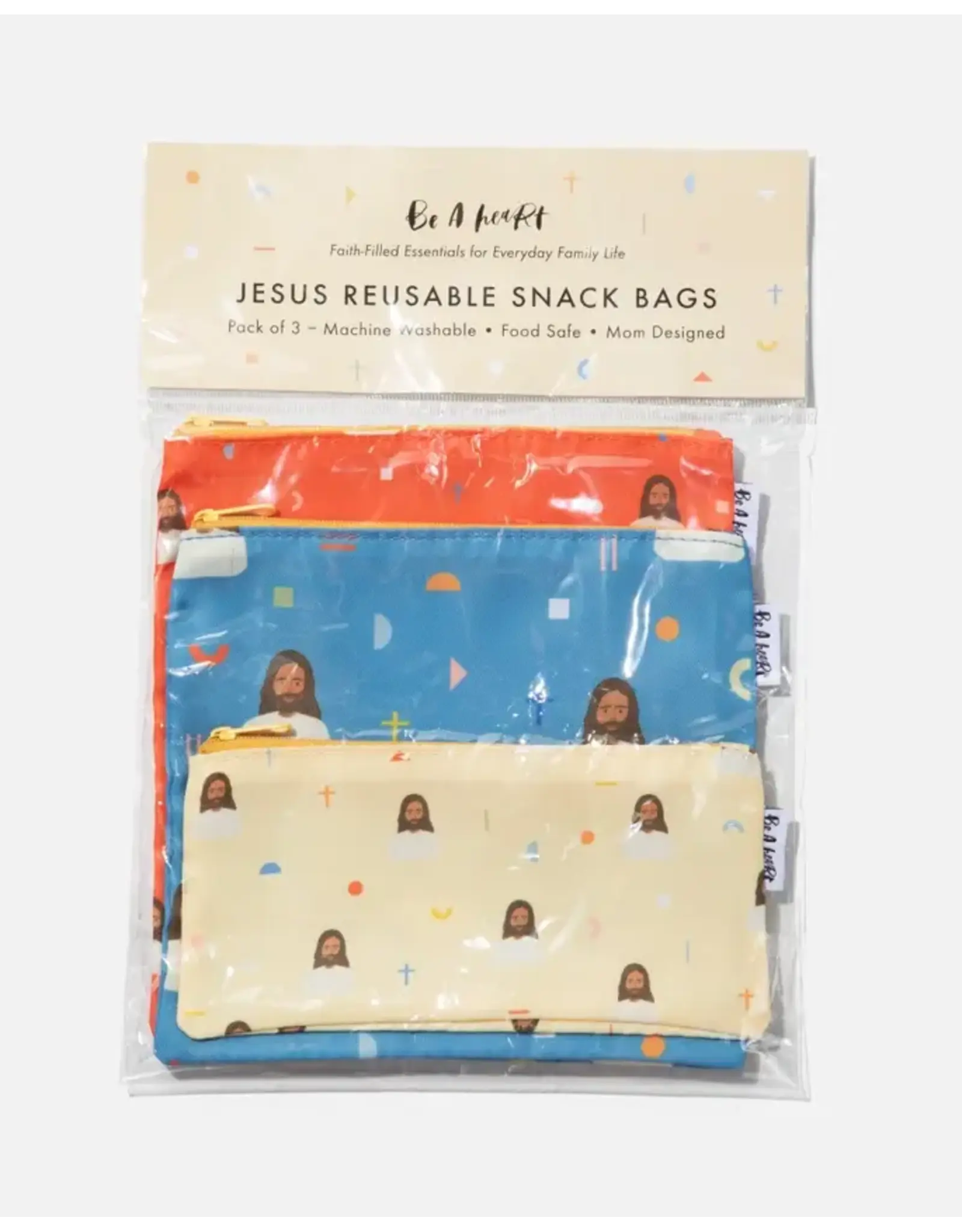 Be a Heart Jesus Reusable Snack Bags