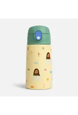 Be a Heart Jesus Water Bottle - Green